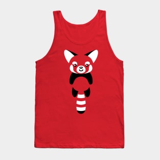 Red Panda Minimalist Tank Top